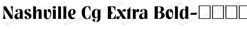 Nashville Cg Extra Bold字体转换